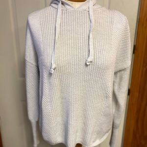 Cropped knit hoodie!